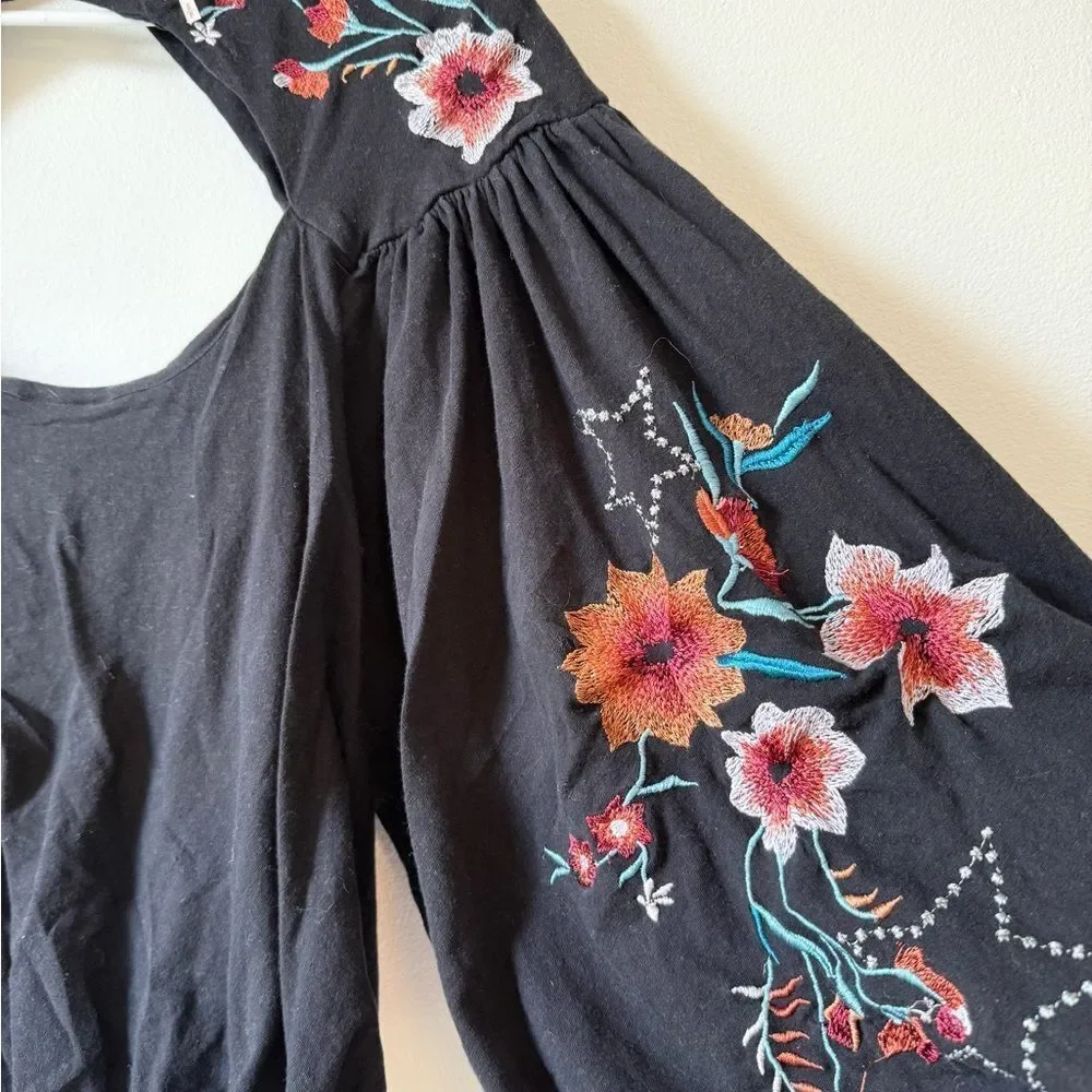 Free People Lita Embroidered Top